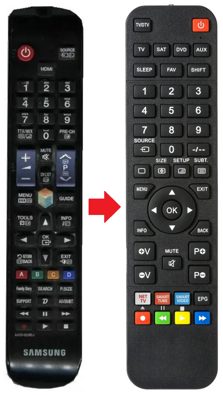 AA59-00585A SAMSUNG afstandsbediening - productfoto