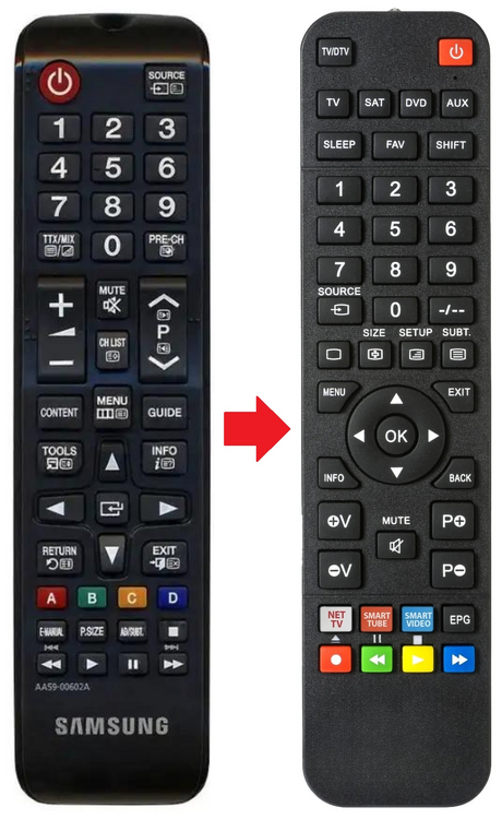 AA59-00602A SAMSUNG afstandsbediening - productfoto