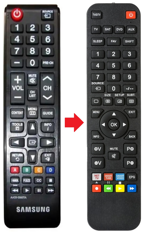 AA59-00605A SAMSUNG afstandsbediening - productfoto