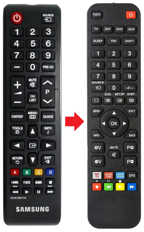 AA59-00617A SAMSUNG afstandsbediening - productfoto