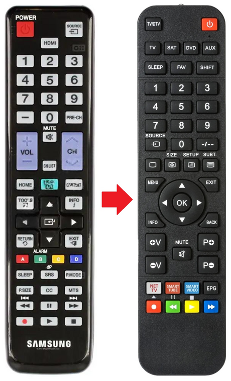 AA59-00628A SAMSUNG afstandsbediening - productfoto