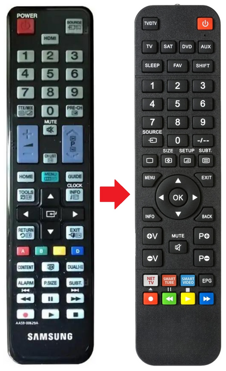 AA59-00629A SAMSUNG afstandsbediening - productfoto