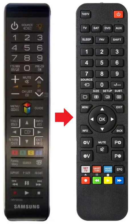 AA59-00633A SAMSUNG afstandsbediening - productfoto