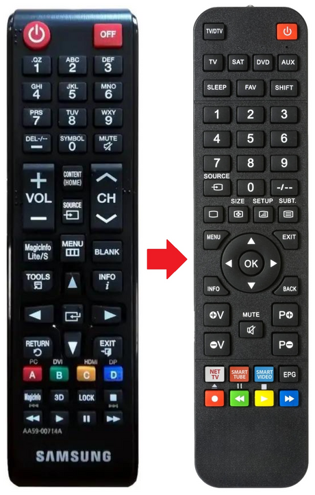 AA59-00714A SAMSUNG afstandsbediening - productfoto