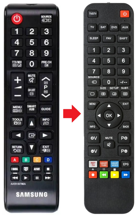 AA59-00786A SAMSUNG afstandsbediening - productfoto
