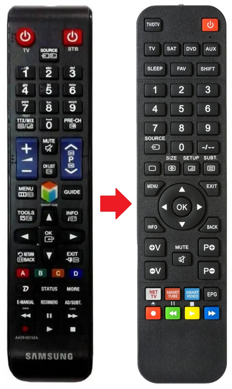 AA59-00792A SAMSUNG afstandsbediening - productfoto