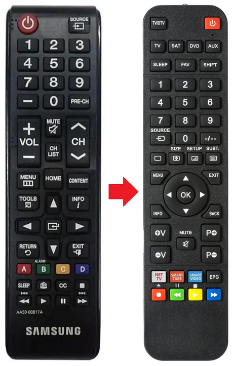 AA59-00817A SAMSUNG afstandsbediening - productfoto