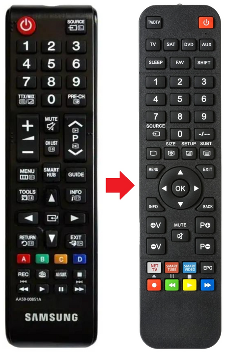 AA59-00851A SAMSUNG afstandsbediening - productfoto
