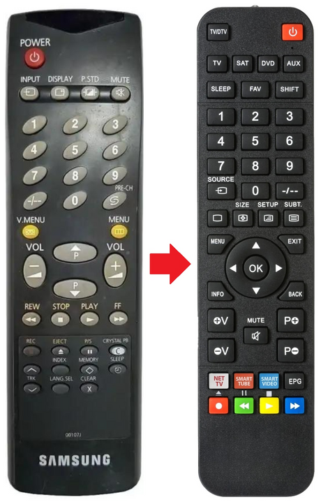 AA59-10003 SAMSUNG afstandsbediening - productfoto