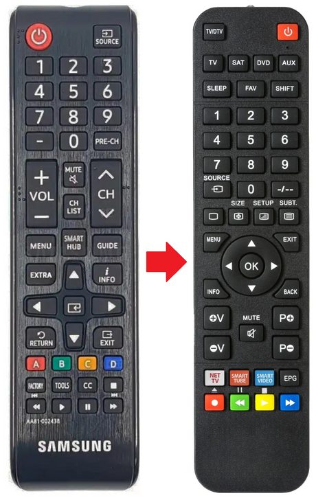 AA81-00243B SAMSUNG afstandsbediening - productfoto