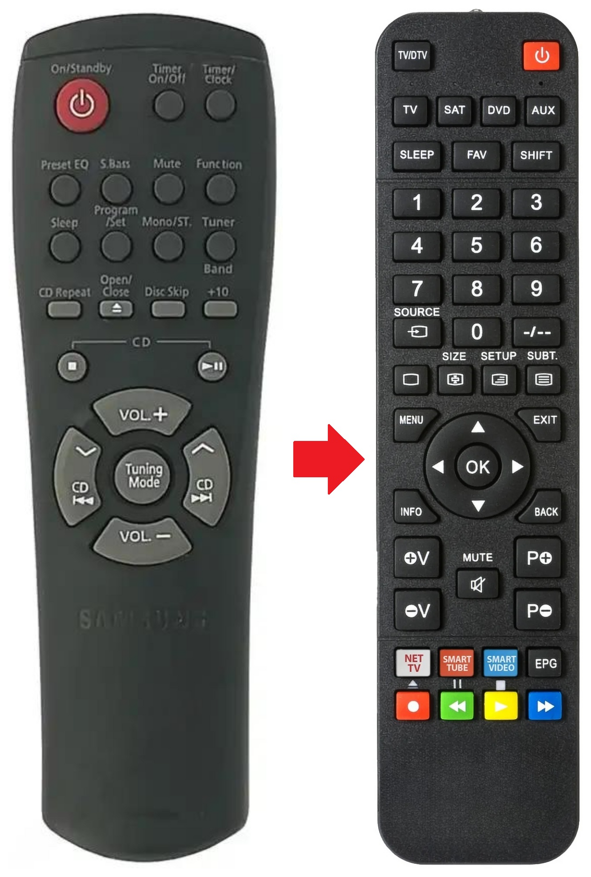 AH59-00048A SAMSUNG afstandsbediening - productfoto