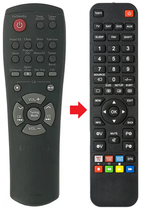 AH59-00048A SAMSUNG afstandsbediening - productfoto