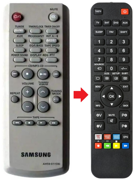 AH59-01159J SAMSUNG afstandsbediening - productfoto