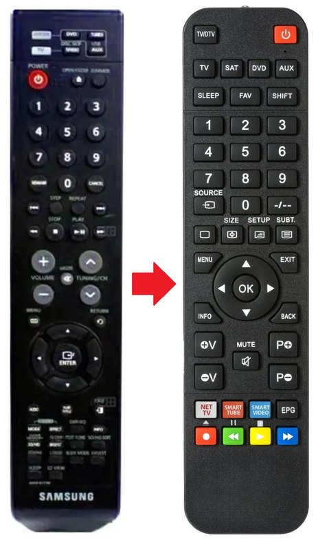 AH59-01778F SAMSUNG afstandsbediening - productfoto