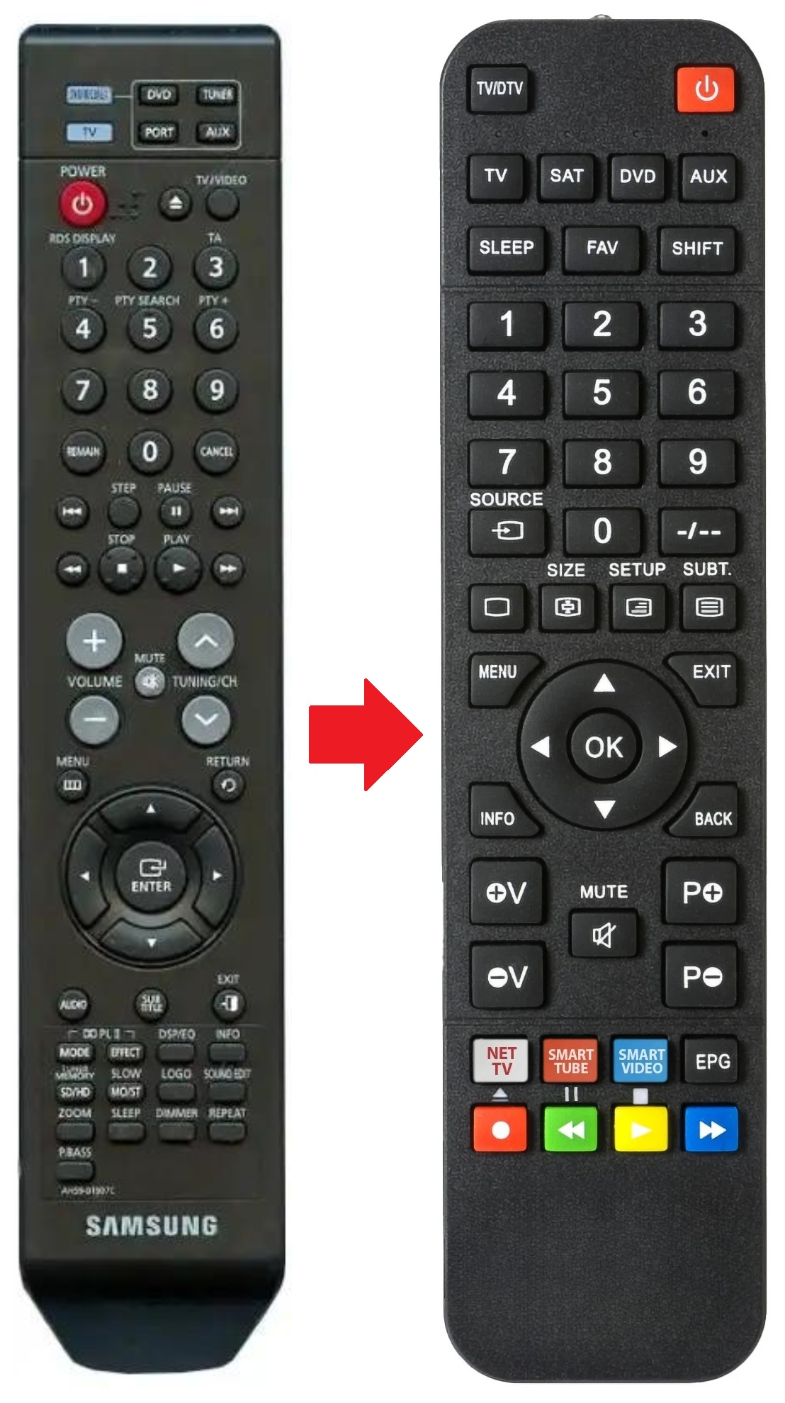 AH59-01907C SAMSUNG afstandsbediening - productfoto