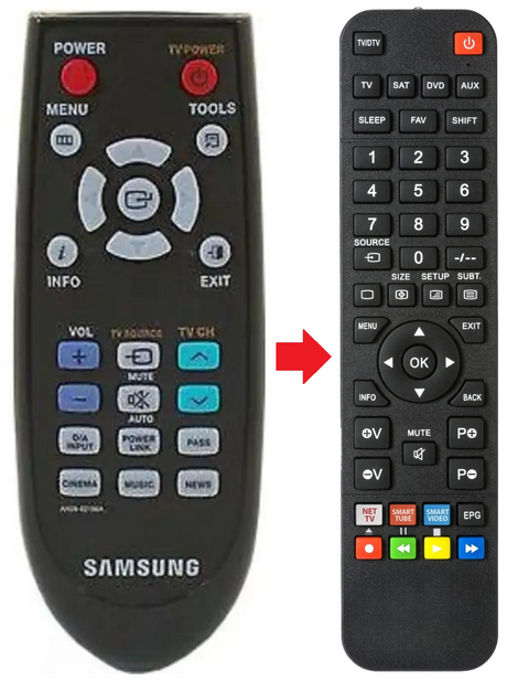 AH59-02196A SAMSUNG afstandsbediening - productfoto
