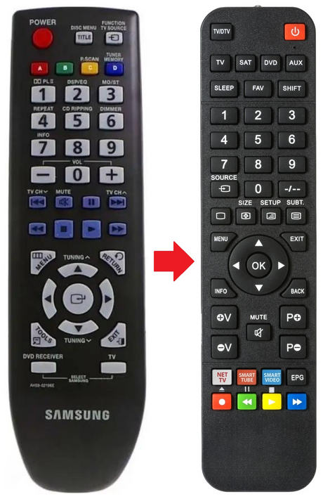 AH59-02196D SAMSUNG afstandsbediening - productfoto