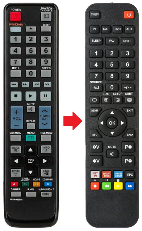 AH59-02291A SAMSUNG afstandsbediening - productfoto