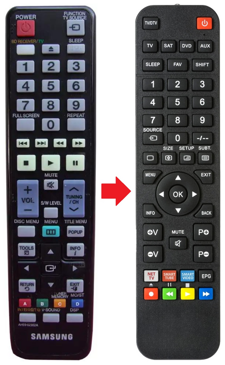 AH59-02302A SAMSUNG afstandsbediening - productfoto