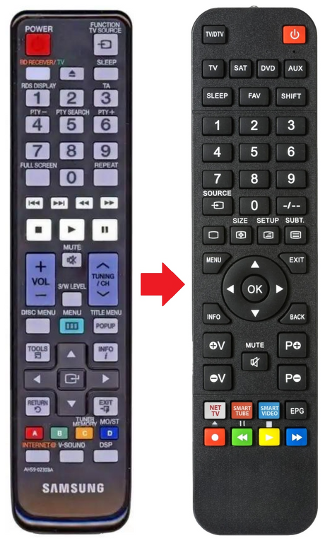 AH59-02303A SAMSUNG afstandsbediening - productfoto