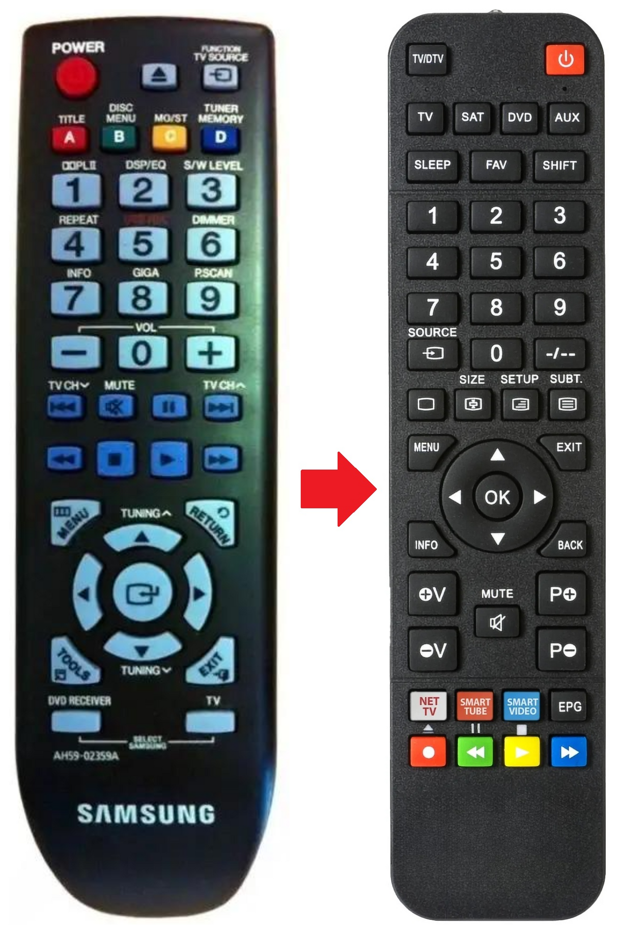 AH59-02359A SAMSUNG afstandsbediening - productfoto