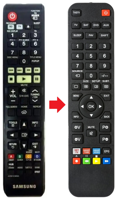AH59-02405A SAMSUNG afstandsbediening - productfoto