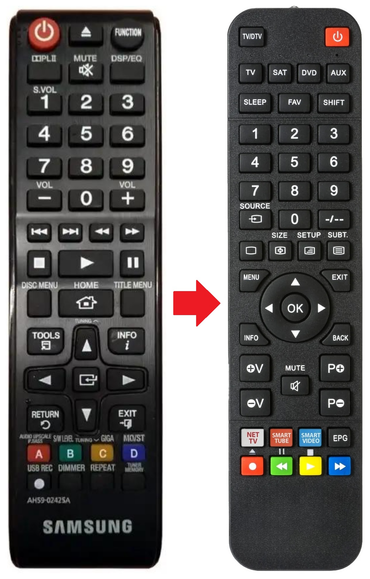 AH59-02425A SAMSUNG afstandsbediening - productfoto