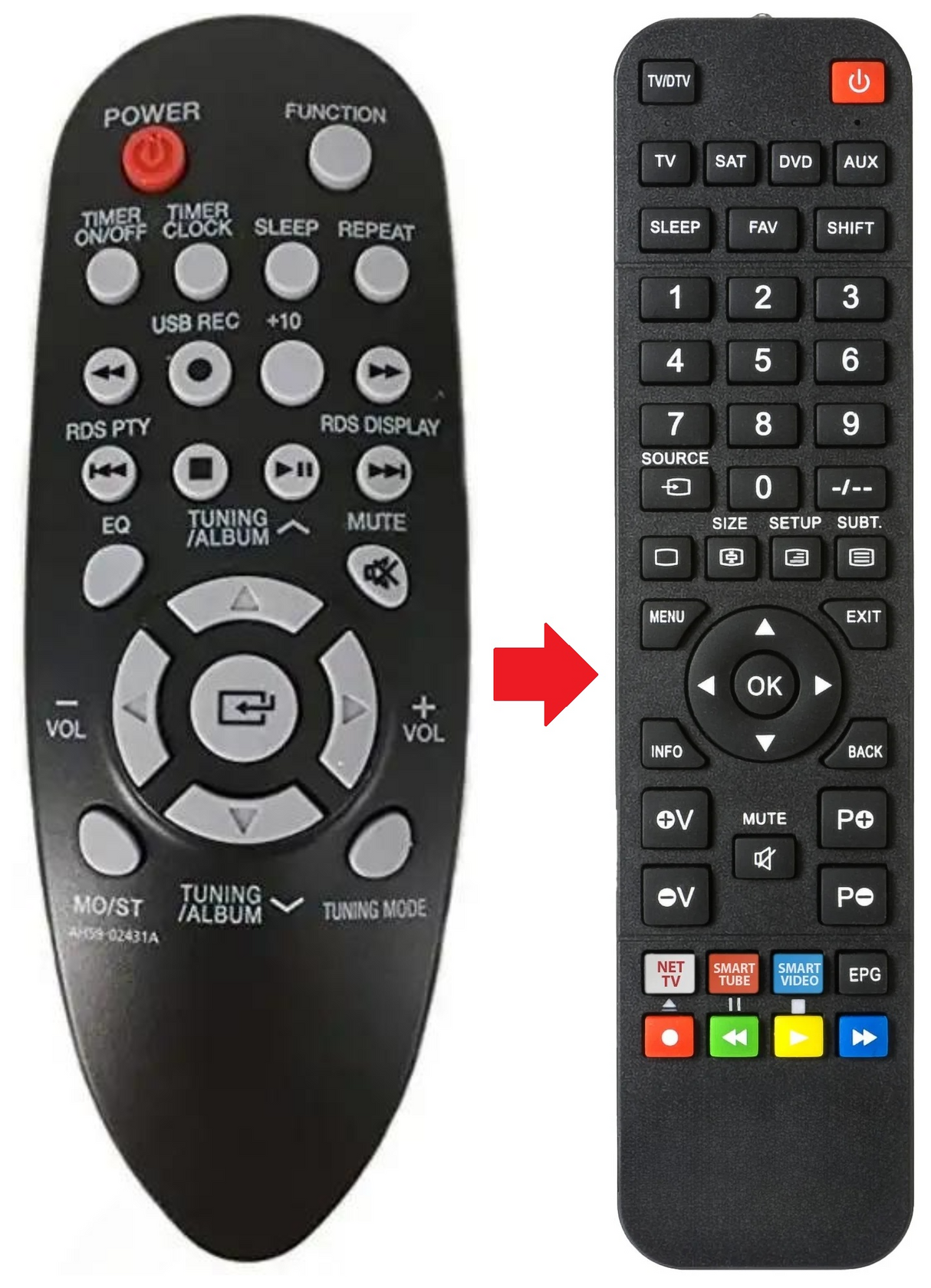 AH59-02431A SAMSUNG afstandsbediening - productfoto