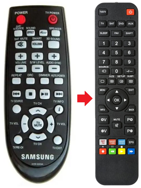 AH59-02434A SAMSUNG afstandsbediening - productfoto