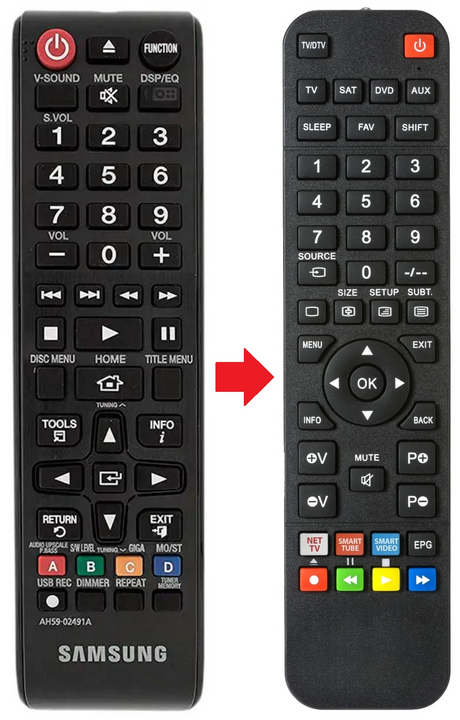 AH59-02491A SAMSUNG afstandsbediening - productfoto