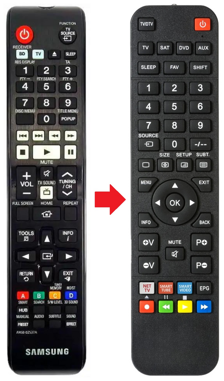 AH59-02537A SAMSUNG afstandsbediening - productfoto