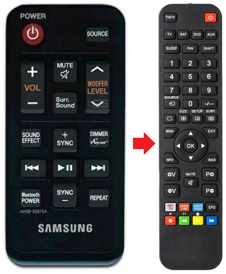AH59-02615A SAMSUNG afstandsbediening - productfoto