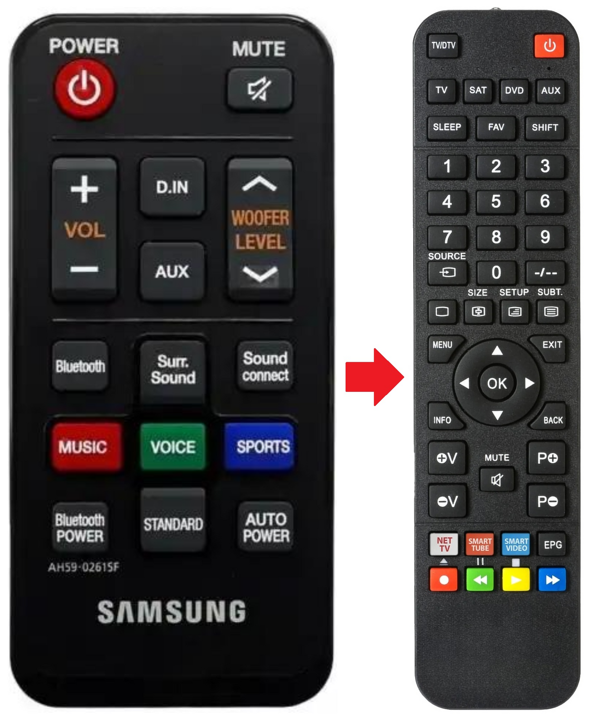 AH59-02615F SAMSUNG afstandsbediening - productfoto