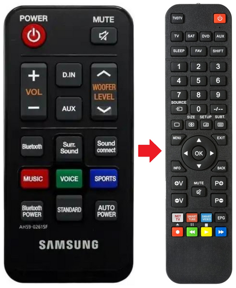 AH59-02615F SAMSUNG afstandsbediening - productfoto