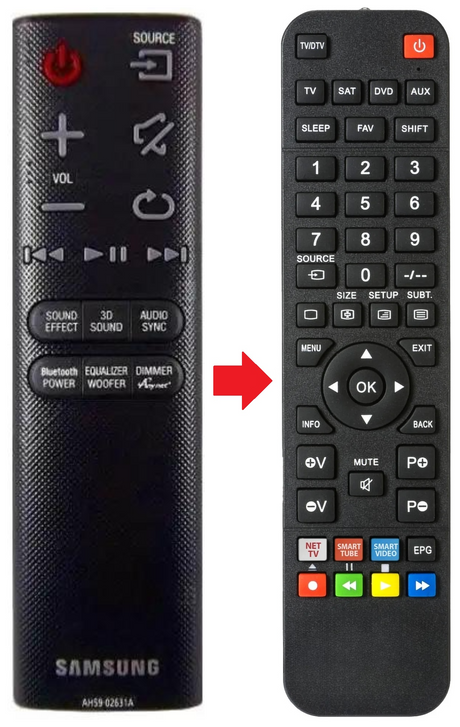 AH59-02631A SAMSUNG afstandsbediening - productfoto