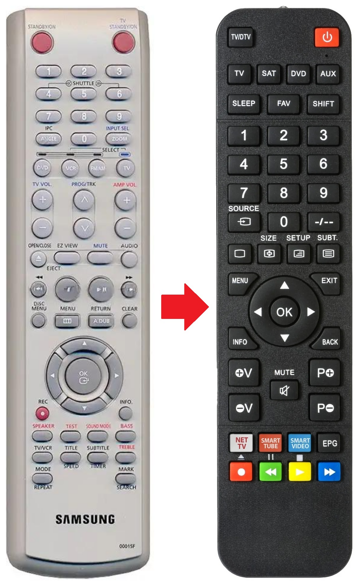 AK59-00015F SAMSUNG afstandsbediening - productfoto