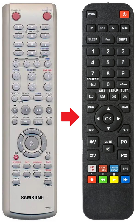 AK59-00015F SAMSUNG afstandsbediening - productfoto