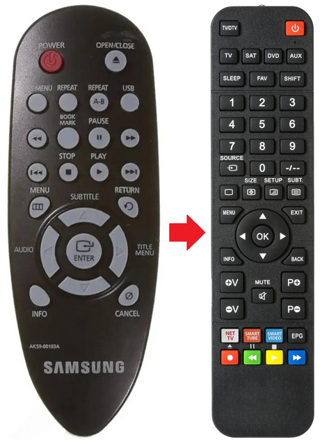 AK59-00103A SAMSUNG afstandsbediening - productfoto