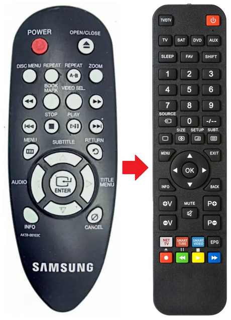 AK59-00103C SAMSUNG afstandsbediening - productfoto
