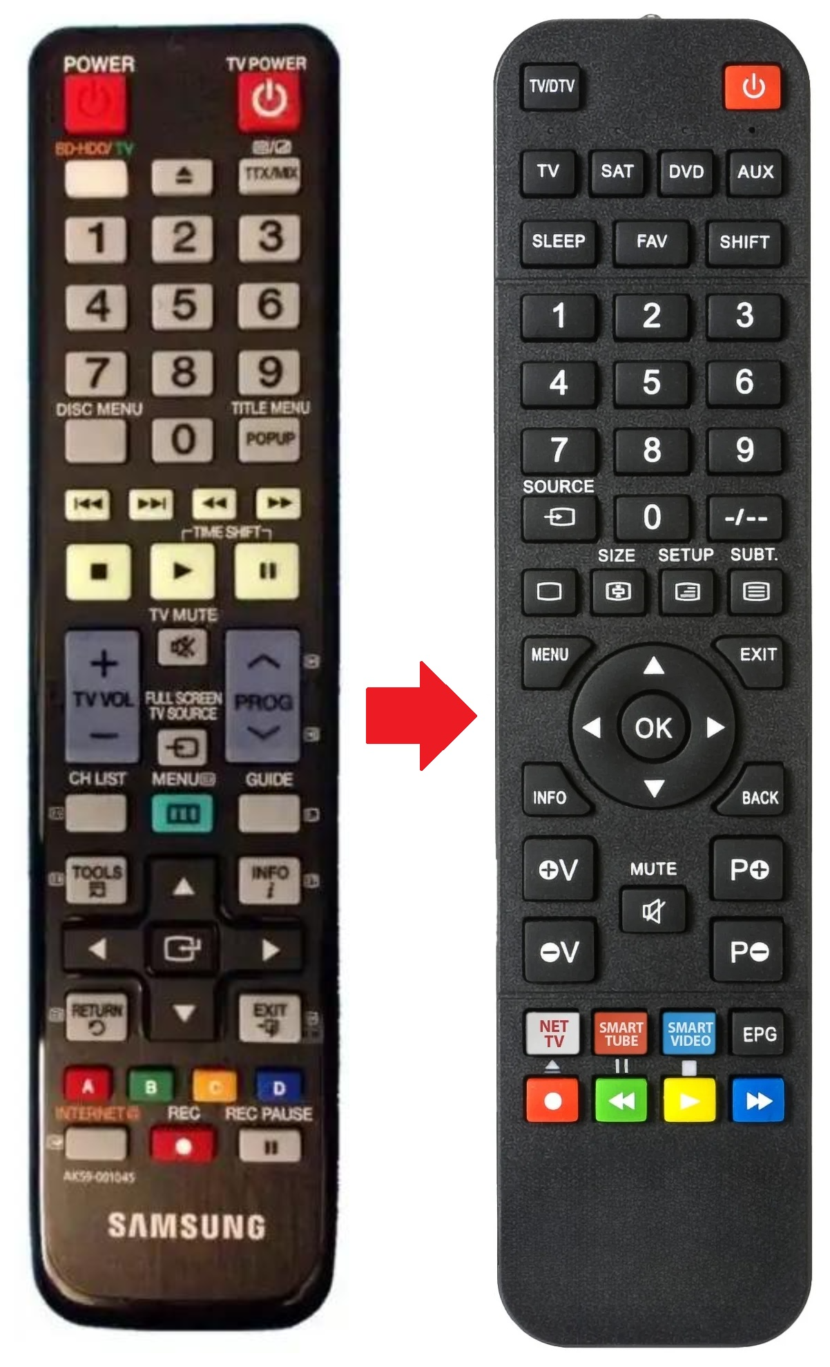 AK59-00104S SAMSUNG afstandsbediening - productfoto