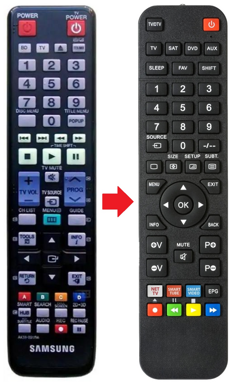 AK59-00119A SAMSUNG afstandsbediening - productfoto