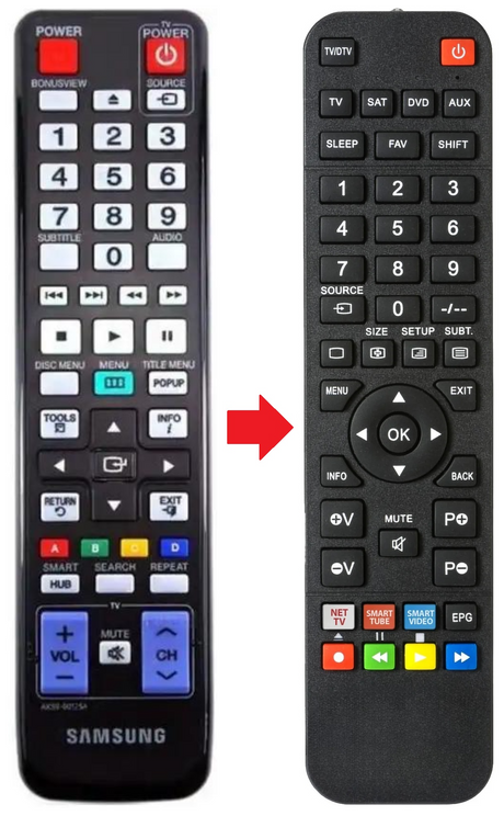 AK59-00125A SAMSUNG afstandsbediening - productfoto