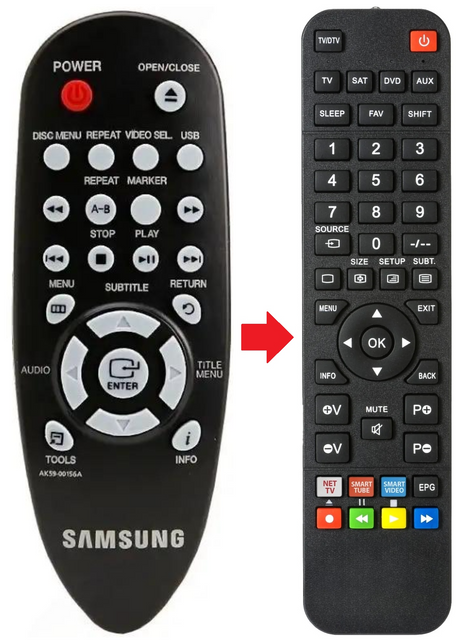 AK59-00156A SAMSUNG afstandsbediening - productfoto