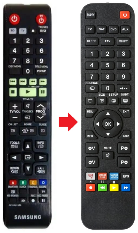 AK59-00164A SAMSUNG afstandsbediening - productfoto