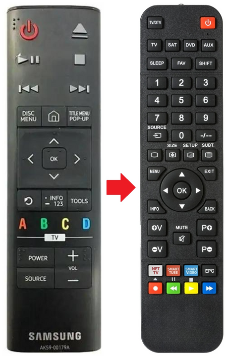 AK59-00179A SAMSUNG afstandsbediening - productfoto
