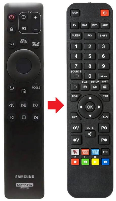 AK59-00180A SAMSUNG afstandsbediening - productfoto