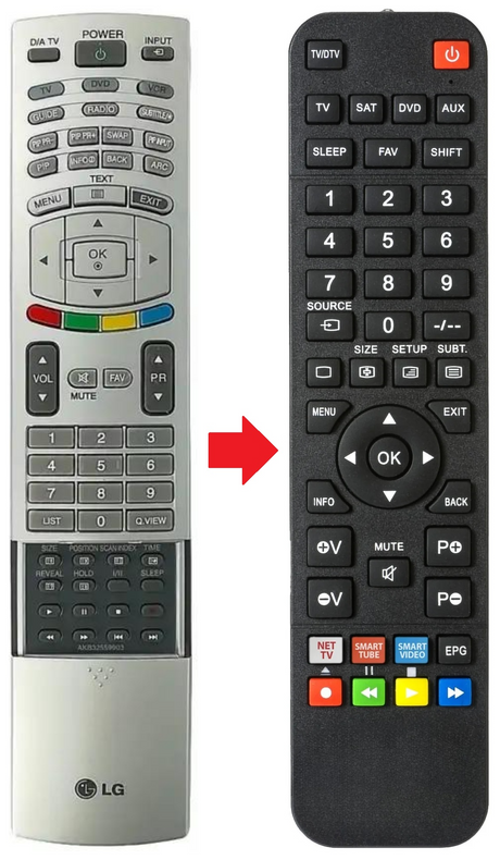 AKB30533001 LG afstandsbediening - productfoto