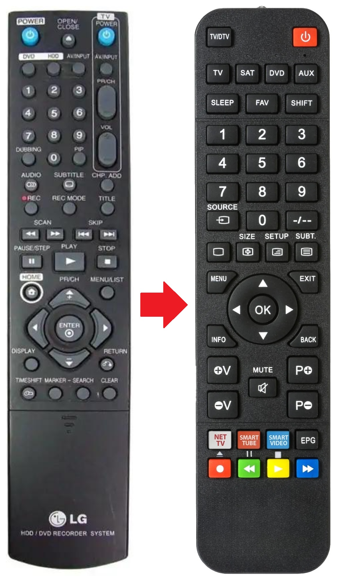 AKB31199302 LG afstandsbediening - productfoto