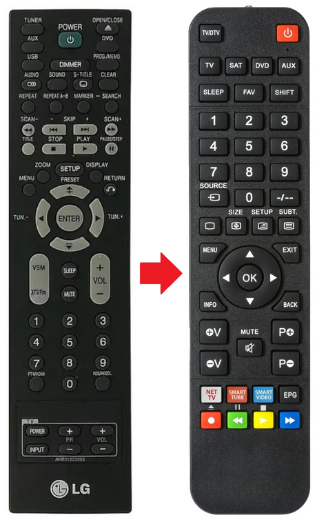 AKB31223203 LG afstandsbediening - productfoto