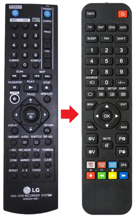 AKB32014601 LG afstandsbediening - productfoto